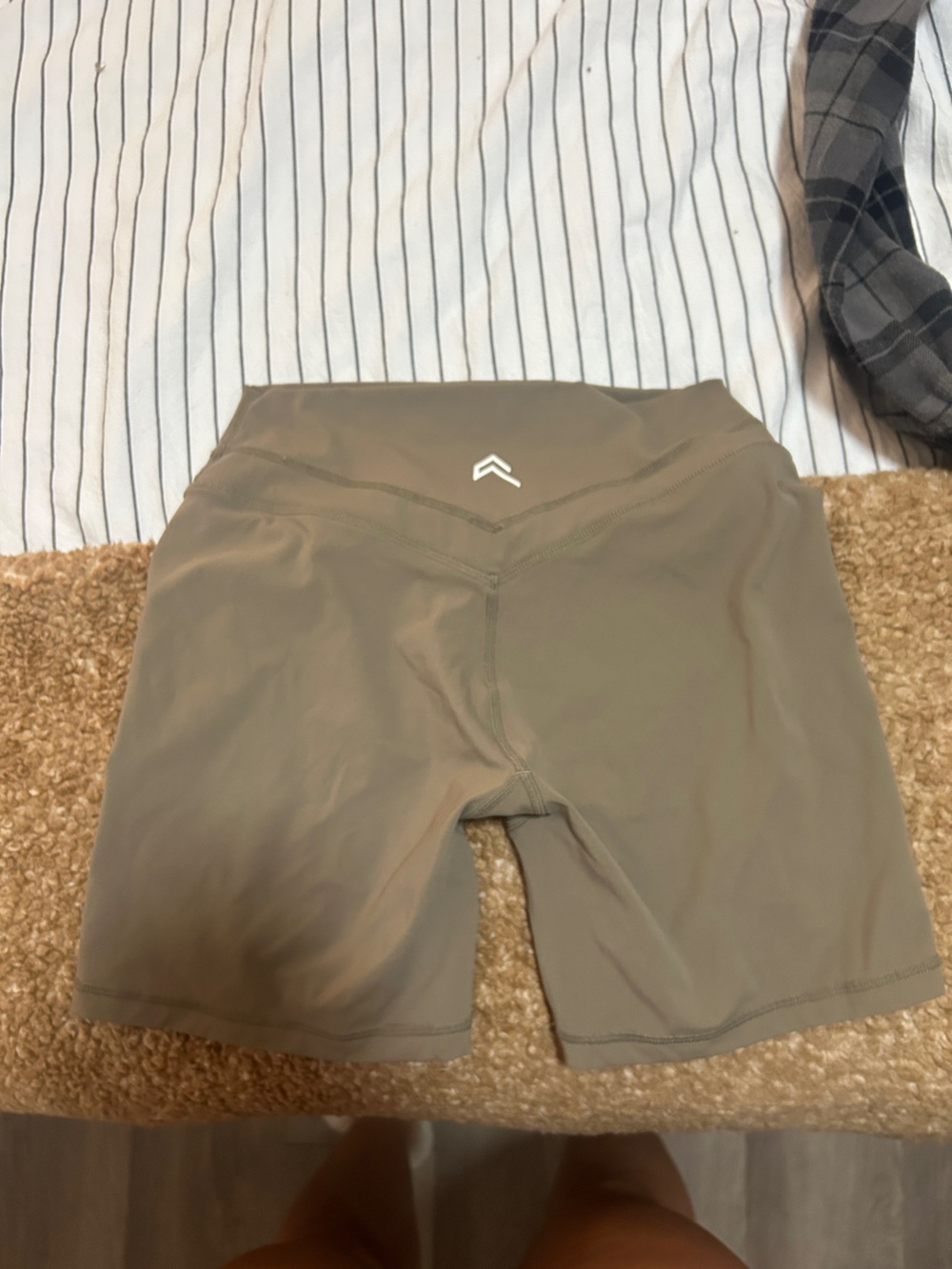 Oner active Unified High Waisted Shorts 6" | Moss Brown M